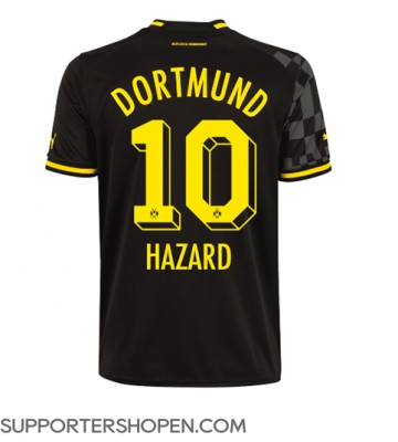 Borussia Dortmund Thorgan Hazard #10 Borta Matchtröja 2022-23 Kortärmad